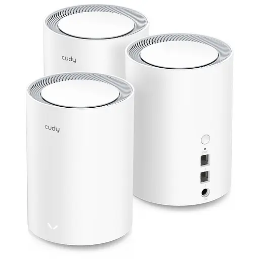 Маршрутизатор WiFi Mesh-система WiFi 6 Cudy M1800 (3-Pack) 3 штуки двухдиапазонные гигабитные AX1800 (73-00516) - фото 4