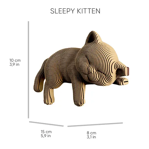 Три Кошеня (KITTENS TRIO) - Картонний 3Д пазл Cartonic - фото 7