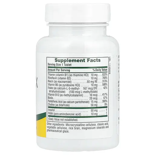 Витамины Natures Plus B-Complex with Rice Bran 90 tabs Nature's Plus (1086-2023-10-2359) - фото 2