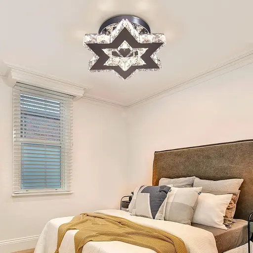 Міні-світлодіодна кришталева люстра з дистанційним керуванням - фото 2