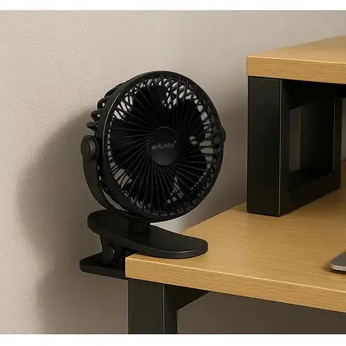 Вентилятор 3 в 1 Ruhhy 25567 бездротовий на затискачі акумуляторний чорний - фото 8