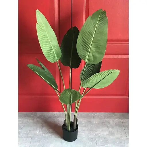 Банановое дерево искусственное 120 см в горшке - фото 8