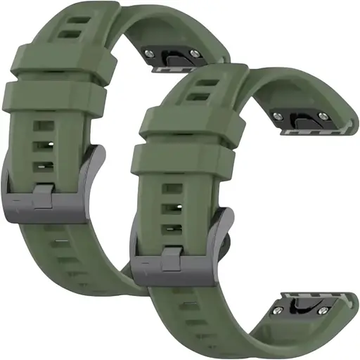 Ремешок DK CDK для Garmin Enduro 2 26mm Silicone Sport Band Classic 2 шт. (015187) (green)