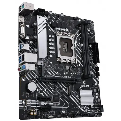 Материнская плата ASUS PRIME B660M-K D4 (PRIME B660M-K D4) (Socket 1700, Intel B660, Micro-ATX) - фото 3