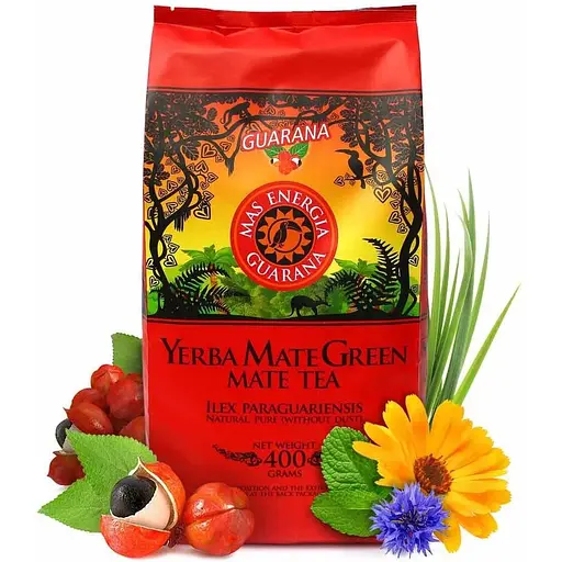 Йерба Мате Green Mas Energy Guarana - Банка, 400 г