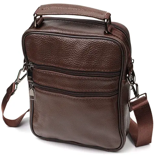 Шкіряна чоловіча сумка Vintage 19х25х6,5 см sum0023577 - фото 2