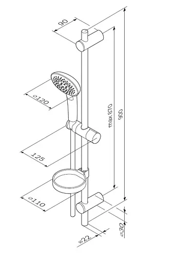 Душевой комплект AM.PM Spirit v2.0 F0170A000 - фото 8