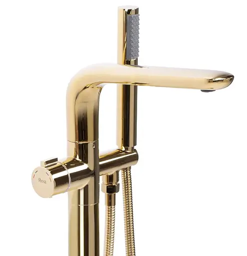 Змішувач для ванни Rea Clark gold підлоговий REA-B5302 Золотий - фото 2