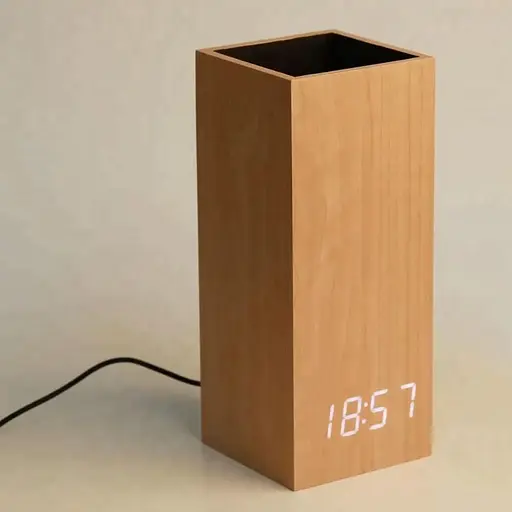 Ваза-часы для сухих цветов под дерево - фото 4