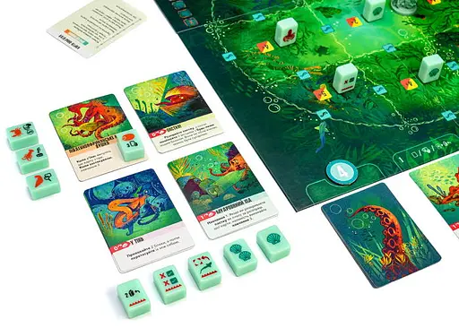 Настольная игра Ігромаг Kelp: Акула против Осьминога (Kelp: Shark vs Octopus) + дополнение Молниеносные рефлексы (Brilliant Behaviours Mini Expansion Set) (укр.) (8089) - фото 8