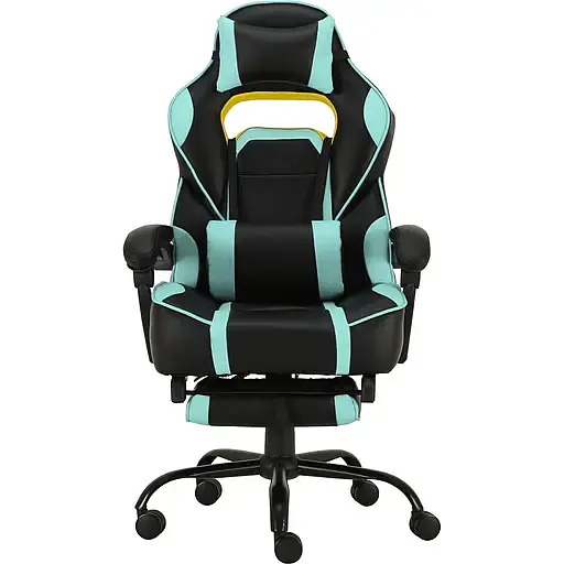 Геймерське крісло GT Racer чорне з ментоловим (X-2748 Black/Mint) - фото 1