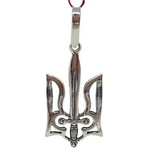 Серебряная подвеска Мистер Твистер Трезубец. 3099 ТРИЗУБ МЕЧ 2