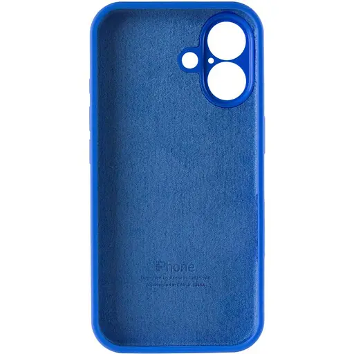 Чохол Epik Silicone Case Full Camera Protective AA для Apple iPhone 16, 6.1 Синій/Capri Blue - фото 7