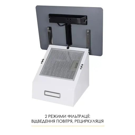 Вытяжка декоративная наклонная Weilor Aura WDS 63 White - фото 7