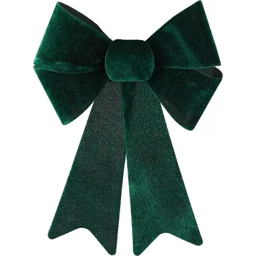 Бант декоративный Chomik велюровый 23x38 см зеленый (KOK3221)