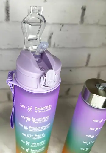 Набор силиконовых фитнес бутылок Beautiful Sport 3в1 500 мл, 900 мл, 2000 мл спортивные фляги - фото 5