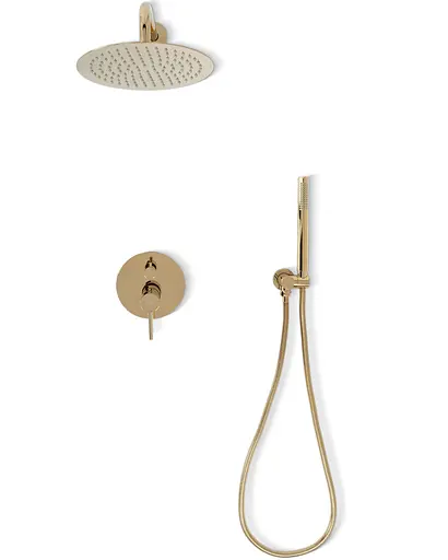 Душова система прихованого монтажу Rea Lungo gold + BOX золото REA-P4110, Золотий - фото 2