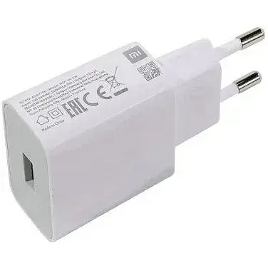 Зарядний блок Xiaomi 1 USB 5 V 2 A адаптер мережевий білий - фото 1