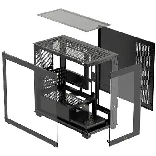 Корпус Ocypus Gamma C52, чорний, Mid Tower, без БЖ, для Micro ATX / Mini ITX, 1xUSB 3.0 / 2xUSB 2.0, макс. CPU - 170 мм / GPU - - фото 1