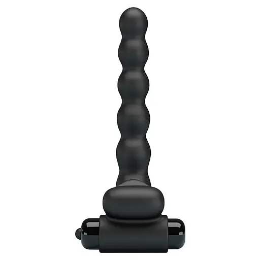 Насадка на пенис с вибрацией и эрекционным кольцом Pretty Love Hercules Penis Sheath III 15.3 см черный - фото 2