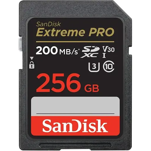 Карта памяти SanDisk 256 GB SDXC UHS-I U3 V30 Extreme PRO (SDSDXXD-256G-GN4IN) - фото 1