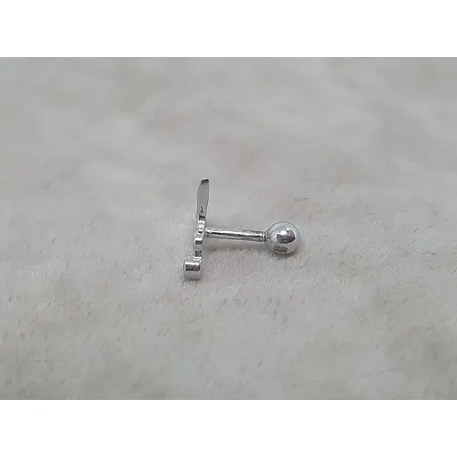 Серебряная серьга для пирсинга хеликса Ирий с фианитами. 40109ШТ - фото 3