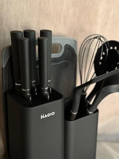 Набір кухонного приладдя Magio MG-1097B Чорний 12 предметів - фото 2