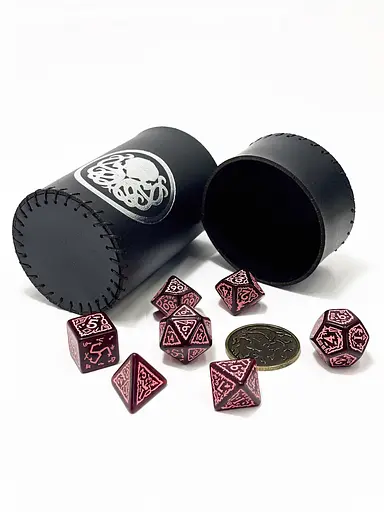 Настольная игра Планета Ігор Чаша для кубиков Ктулху (черная) (Dice cup Cthulhu black) (pi-dc001) - фото 7
