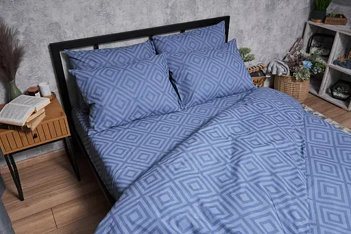 Комплект постільної білизни Moon&Star Бязь Gold Люкс Crystal King Size 220x240 наволочки 2х40х60 - фото 3