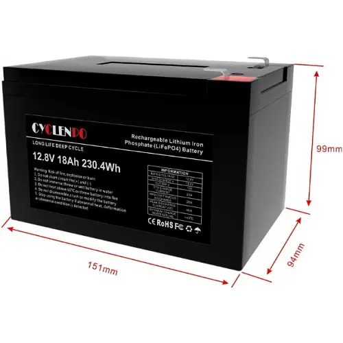 Акумулятор Cyclen 12.8V 18AH LiFePo4 - фото 6