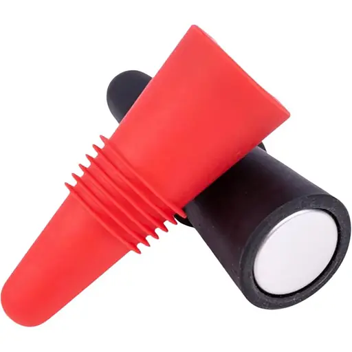 Пробка силіконова для пляшок вина та шампанського затичка багаторазова 6 см (2 шт. у комплекті), Kitchen Master Різні кольори 86912 - фото 1