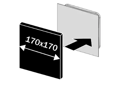 Декоративный вентилятор скрытого монтажа Vents 100 Стоун Л - фото 4