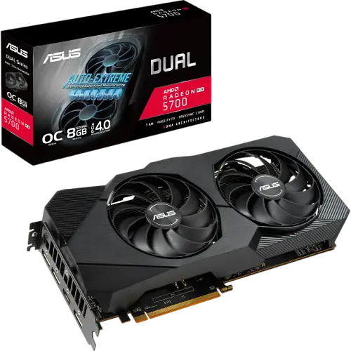 Видеокарта AMD Radeon RX 5700 XT 8GB ASUS Dual EVO OC (DUAL-RX5700XT-O8G-EVO) Б/У - фото 1