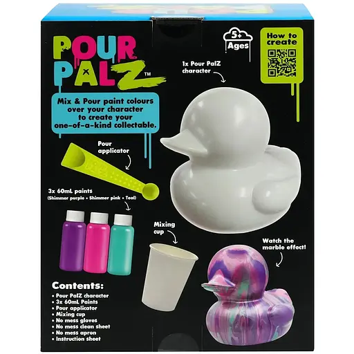 Набор для творчества ToyMonster Pour Palz Флюид Арт Утенок Ягодная фантазия (GS-G26261C) - фото 6