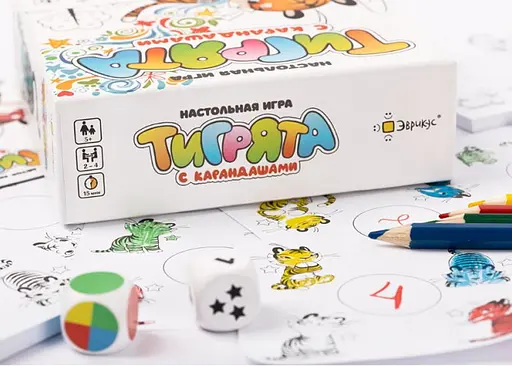 Настольная игра Эврикус Тигрята с карандашами (BG-17043) - фото 5