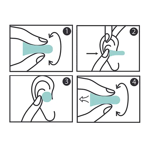 Пінні беруші для сну 50 пар HASPRO TUBE50 SNR 38 дБ Ментолові (1123-02) - фото 6