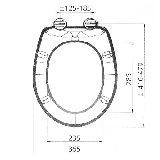 Сидения для унитаза с крышкой NKP Akdeniz 0300 из термопласта - фото 9