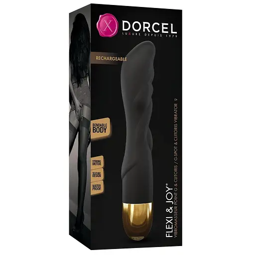 Вібратор Dorcel Flexi Joy 21 см чорний - фото 6