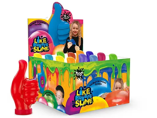 Вязкая масса Like Bubble Slime, украинская/русская, Danko Toys