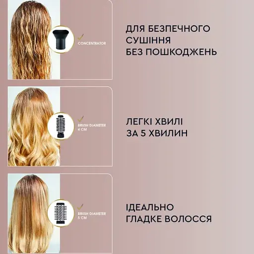 Фен-щітка ROWENTA CF9550F0 - фото 2