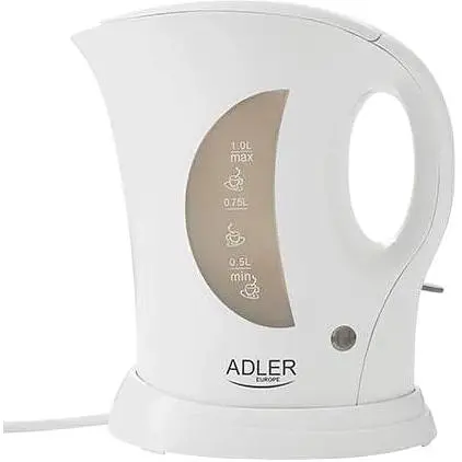 Электрический чайник Adler AD 03 спиральный нагреватель 1 л - фото 1