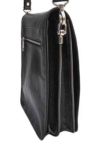 Мужская кожаная сумка Newery 26х22х7 см sum0023165 - фото 3