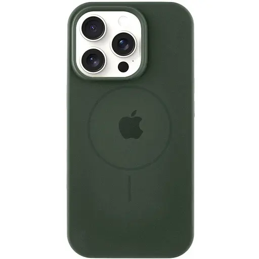 Чохол Epik Silicone Case Full Protective AA with MagSafe для Apple iPhone 15 Pro 6.1 Зелений/Cyprus Green
