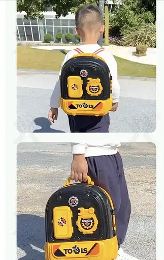 Ігровий дитячий набір інструментів Станція тех-обслуговування 3в1 Двостороння валізка-рюкзак - фото 4