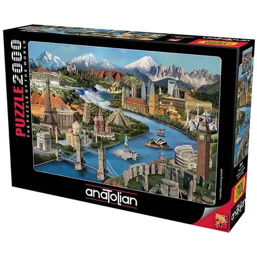 Пазл Anatolian Популярные достопримечательности 2000 эл. (3941) - фото 1