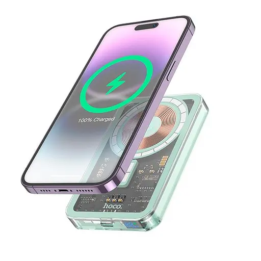 УМБ Hoco Ice Crystal magnetic быстрое питание Power Bank Q14 5000mah |Type-C, QC/PD, 20W/3A| - фото 1