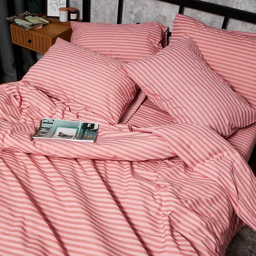 Комплект постельного белья Moon&Star Бязь Gold Люкс Pink Whisper Двуспальные 175х210 наволочки 2х70х70 - фото 6