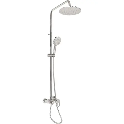 Душова система універсальна Lidz Latwa 1030 на три споживача (з виливом) (k35) LDLAT1030CRM45417 Chrome, Хром - фото 1