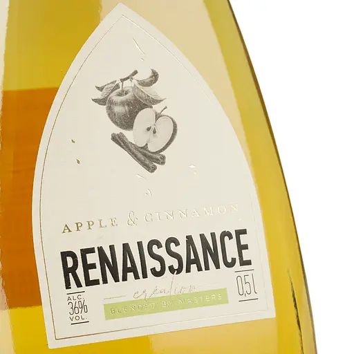 Напиток алкогольный с ароматом бренди Renaissance Cinamon & Apple 36% 0.5 л (4770053233347) - фото 5