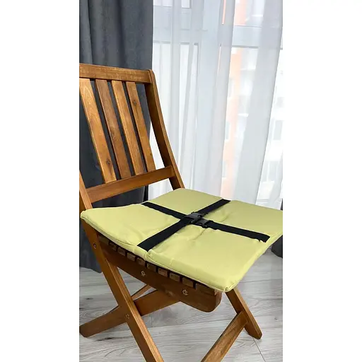Водоотталкивающая подушка на стул Оливковый однотон (2 шт.) - фото 8